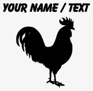 Custom Rooster Silhouette Baseball Cap - Rooster