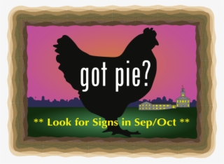 Chicken Pie Sign - Poultry Layer Png