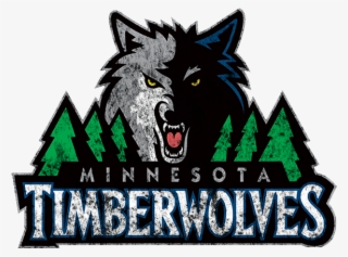 Minnesota Timberwolves 2008-present Primary Logo Distressed - Police Dog