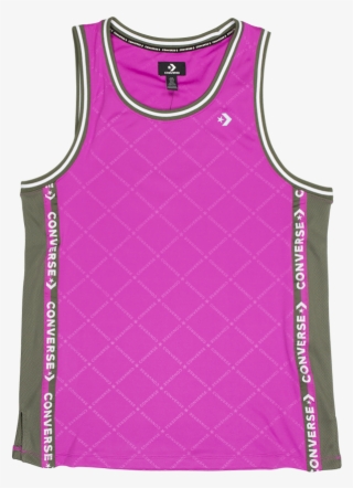 Men Star Chevron Basketball Jersey Active Fushcia - Sweater Vest