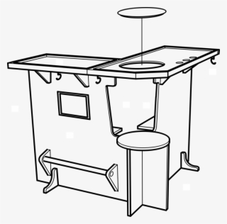 Bar Clipart Bar Table - Knock Down Bar Table