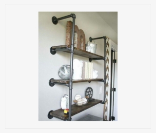 Vintage Style Shelf / Shelving / Bookcase Made From - Muebles Con Tuberias