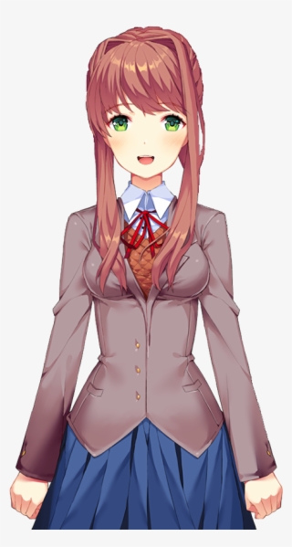 Edited Mediai Made A Monika With Shorter Hair - Monika Ddlc Short Hair