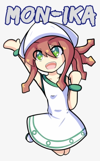 Oc Fanartdoki Doki Squid Club Png Monika Squid Memes - Cartoon