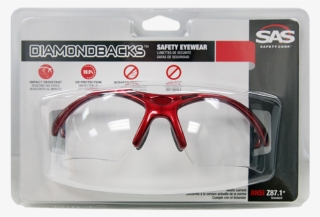 Sas Diamondback Safety Glasses - Plastic