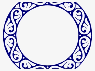 Scroll Clipart Round Design - Png Vector Circle Design