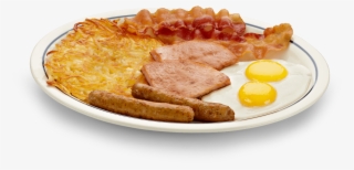Try A Little Of Everything With The - Eggs Bacon Sausage Toast Hash Brown