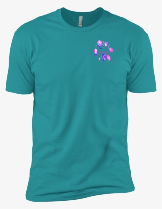 Priya Tiger Paw Print Pocket Next Level Premium Short - Shirt