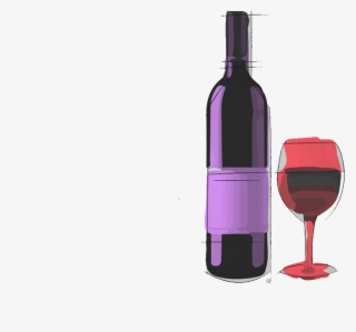 Red Painting Material Transprent Png Free Download - Wine Glass Png Watercolor