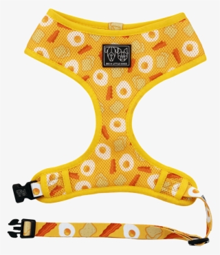 Bae Bacon And Eggs Classic Mesh Dog Harness - Orange
