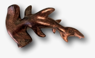 Bronze Ross The Legend Hammerhead Shark Fish With Attitude - Rebate Plane