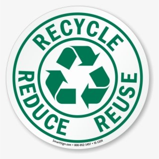 Iso Circle Sign - Reduce Reuse Recycle Circle