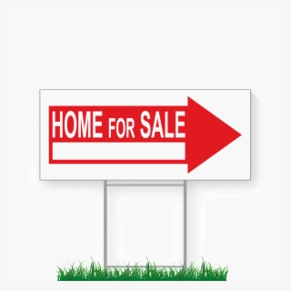 10" X 24" For Sale Directional Signs & Stakes - Open House Sign Transparent