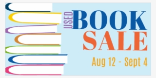 Used Book Sale Vinyl Banner With Stack Of Books - Graphics