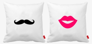 Mustach And Lips Pillow Cover - Pillow