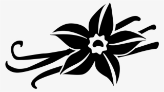 Vanilla By Laymik For The Noun Project - Vanilla Flower Black And White Png Free