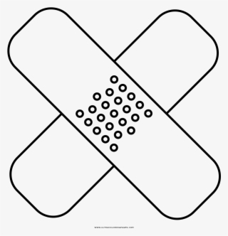 Band Aid Coloring - Curativo Desenho