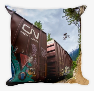 Train Gap Throw Pillows