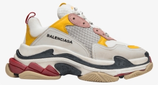 Balenciaga Wmns Triple S Trainer 'white Yellow' - Balenciaga Triple S