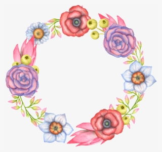 Hand Painted Colorful Flowers Wild Berries Flowers - Floribunda