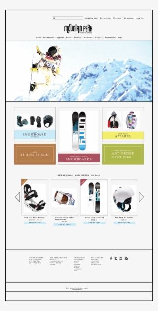 Fictional Company Web And New Media Design - Snowkiting
