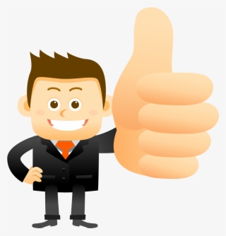 Clipart Happy Thumbs Up - Thumbs Up Cartoon Png