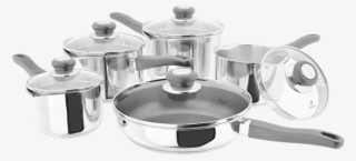 Judge Vista, 5 Piece Draining Saucepan Set - Frying Pan