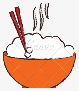 Bowl Clipart Rice - Hot Rice Cartoon