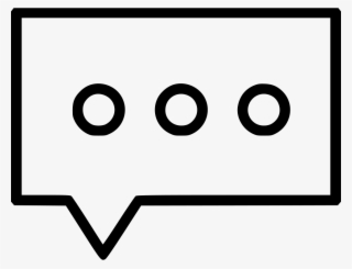 Png File - Speech Bubble With Three Dots
