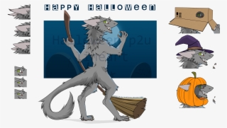 Halloween Sergal P2u Lineart - Cartoon