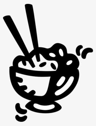 Vector Illustration Of Chinese Cuisine Bowl Of Rice