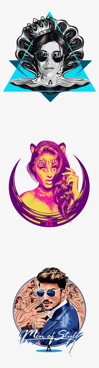 These Are My Vector Portrait Illustrations That I Shared - Illustration