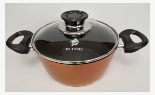 In-home Supertherm Black Ceramic Copper Style Pots - Lid