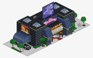 Tapped Out Burns' Casino Content Update - Isometric Pixel Art Building