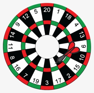 Teens & Adults Category Pr041 Play Darts - Dart Board Clip Art