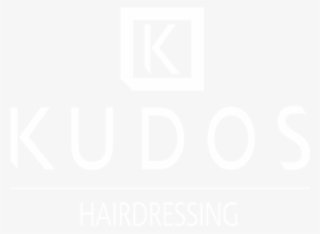 Kudos Hair Salon - Johns Hopkins Logo White