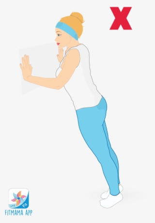 Push Ups Wrong Way Of Exercising - Cartoon