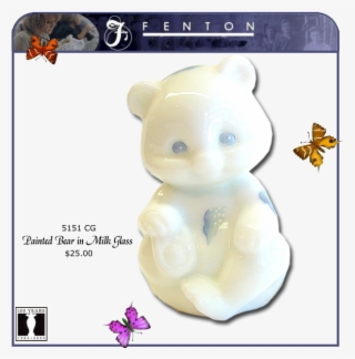 5151 Cg Fenton Painted Bear - Teddy Bear