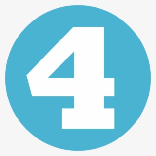 Number 4 Digit Png Transparent Images Transparent Backgrounds - Youtube Logo Light Blue