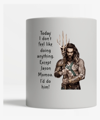 White Mug Center - Aquaman Jason Momoa Png