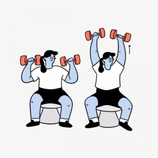 Overhead Press - Cartoon