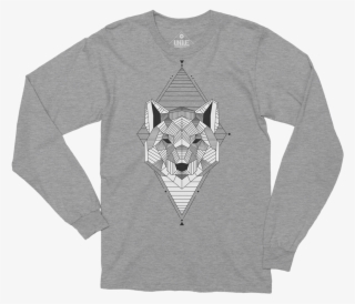 Geo Wolf Tattoo - Long-sleeved T-shirt
