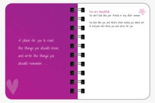 Guide To Being A Teenage Girl Journal Interior Page - Parallel
