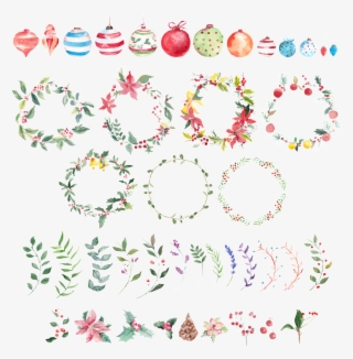 Fresh Colorful Ball Hand Painted Garland Decorative - 聖誕 節 卡片 手繪