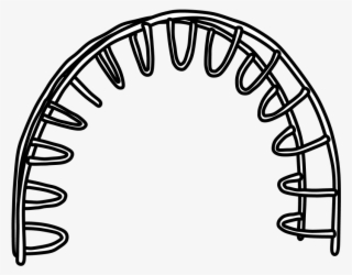 Half Moon Climber, Black And White, Png - Circle