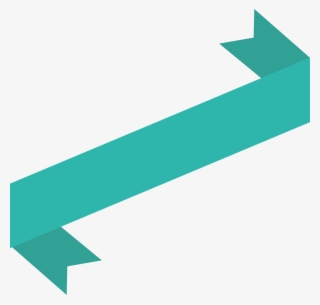 Diagonal Green Ribbon Banner With Opposite Fold Wedge - Parallel