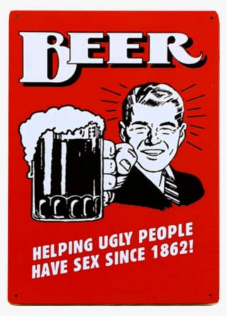 Vintage Sign Beer Sign - Carmine