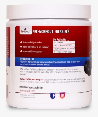 Pre-workout Energizer Recommended Use - Prescription Drug