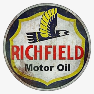 Vintage Richfield Motor Oil Sign - Emblem