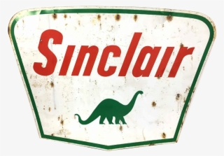 Vintage Sinclair Dino Metal Advertising Sign - Sign
